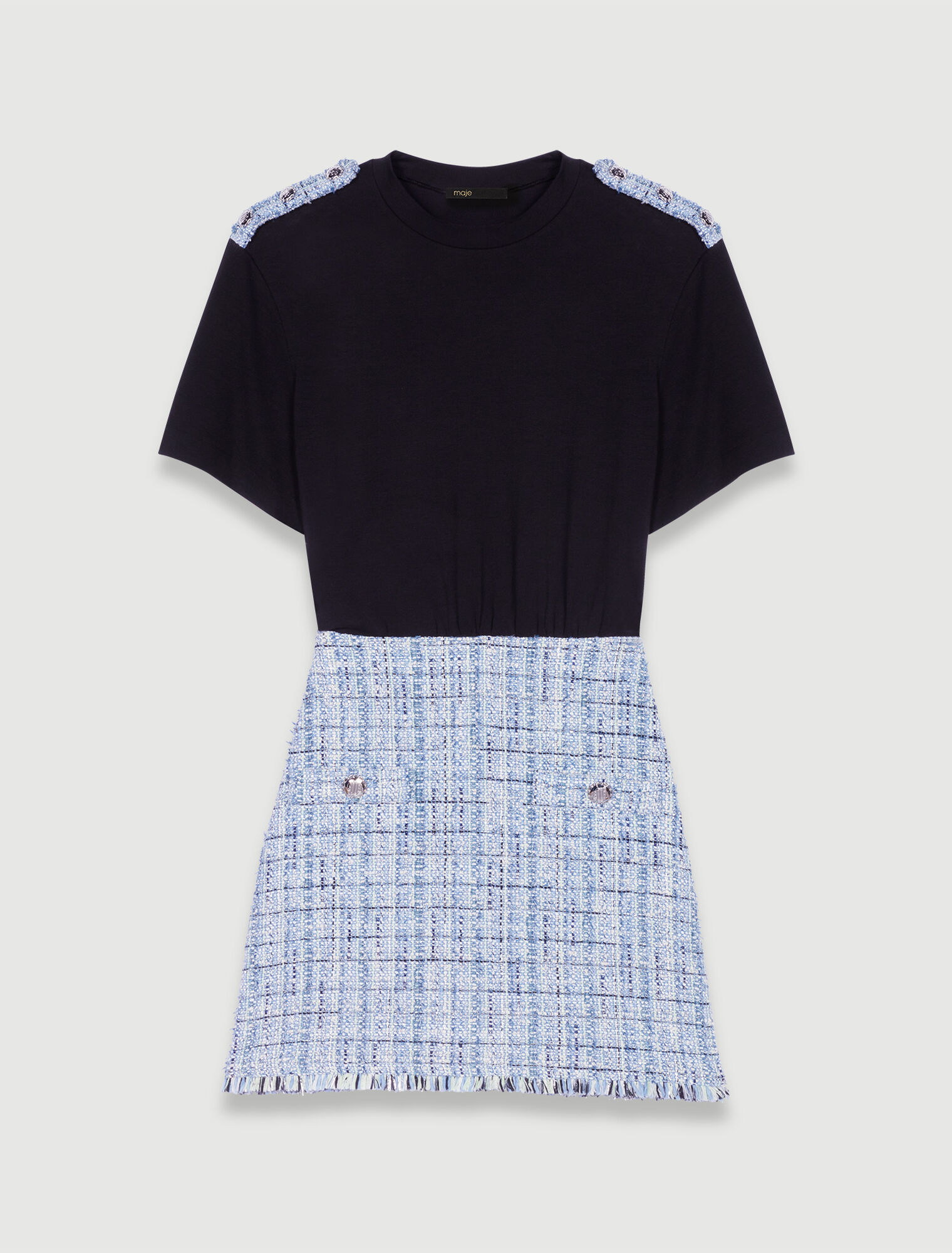 Vestido de tweed