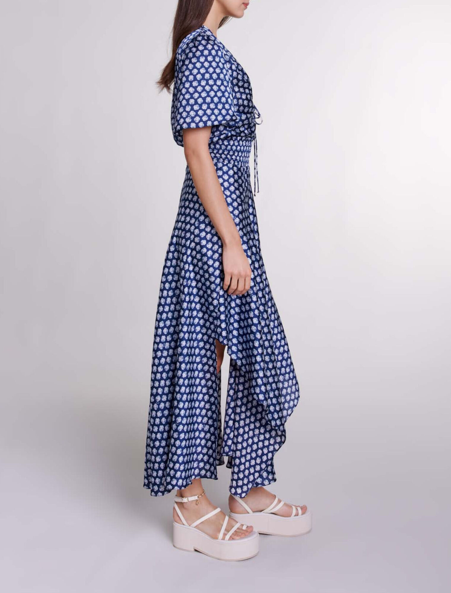 Vestido largo estampado