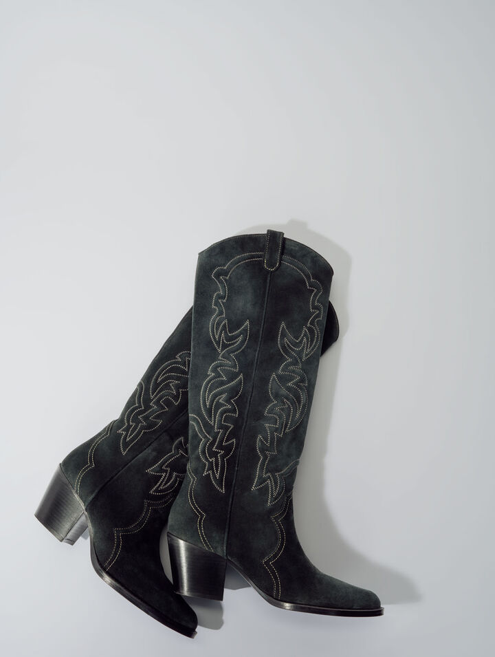 Botas cowboy de ante