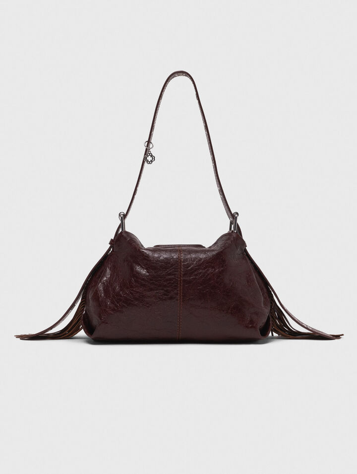 Bolso Miss M de cuero agrietado