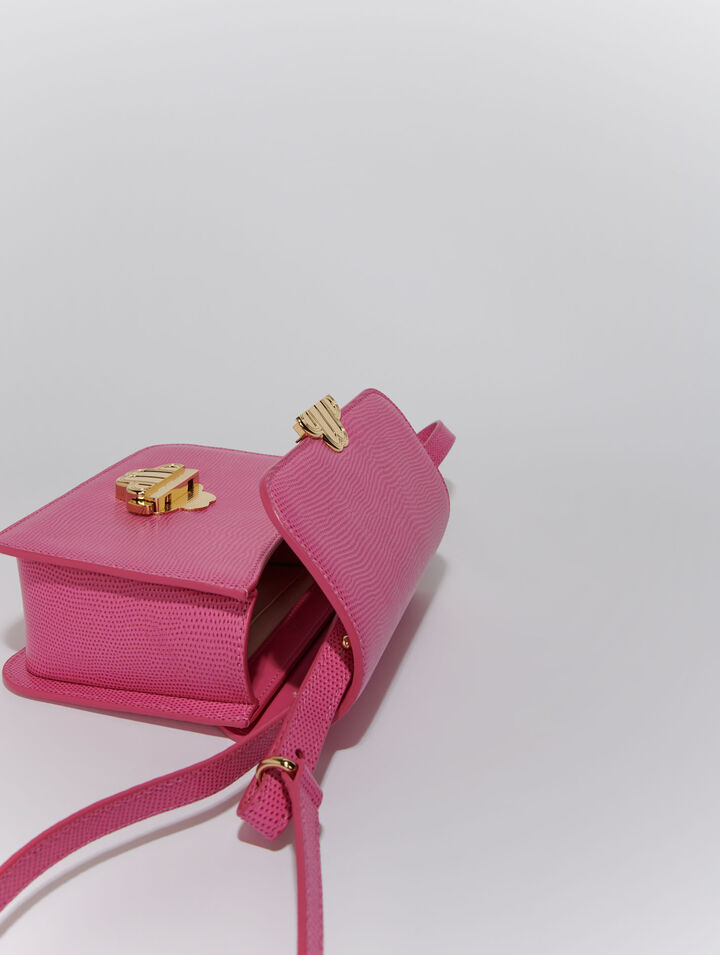 Bolso Clover de piel efecto lagarto