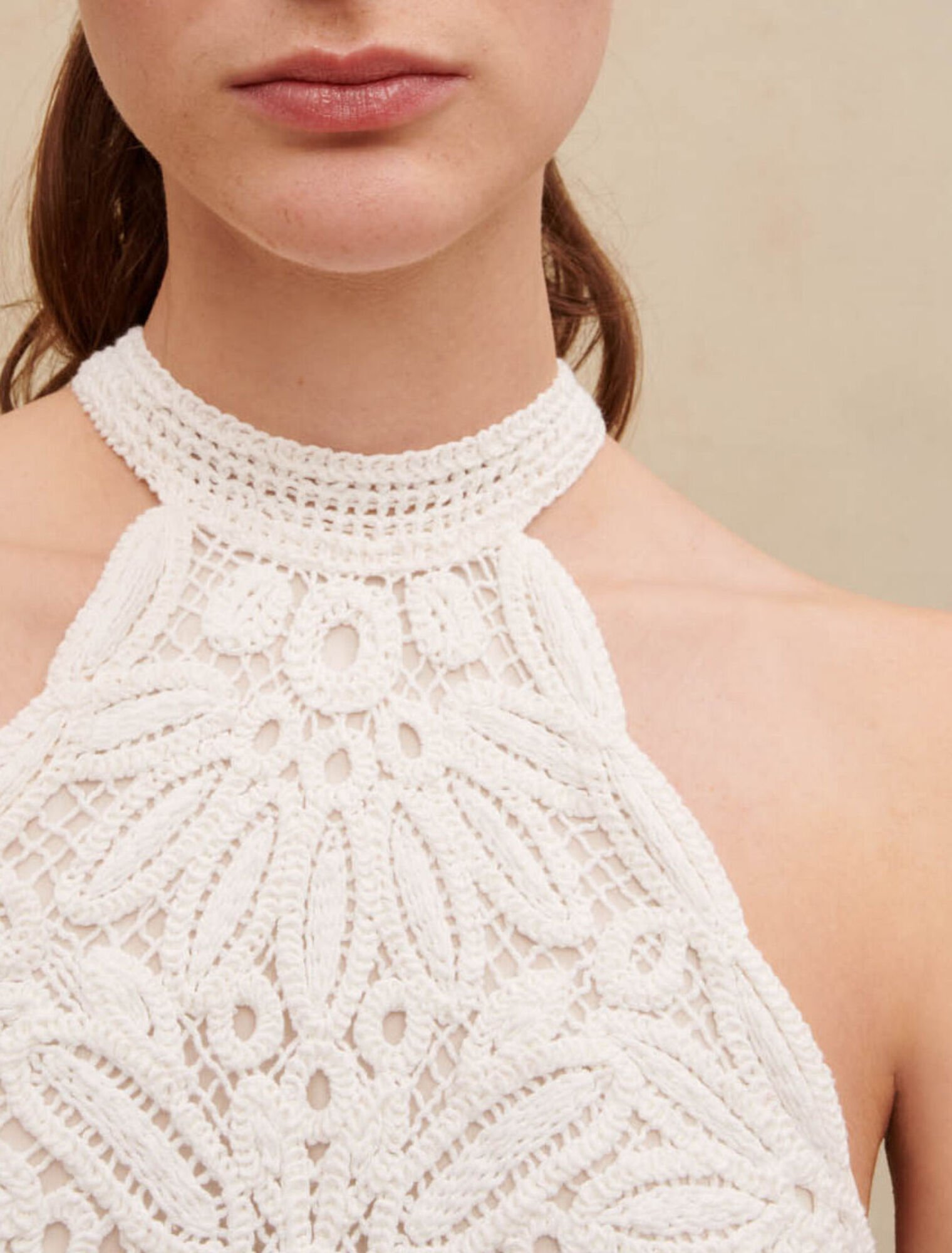 Vestido midi de malla