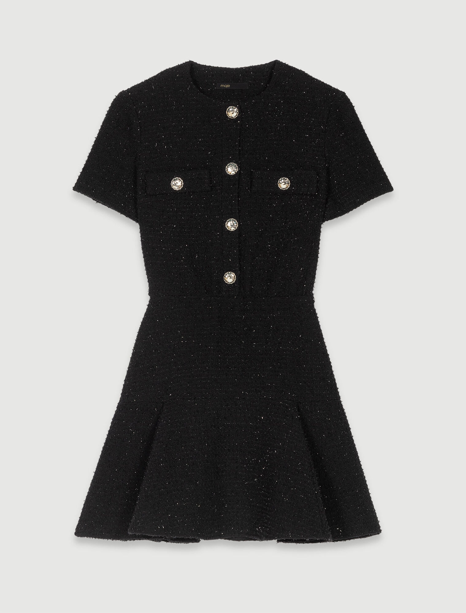 Vestido corto de tweed