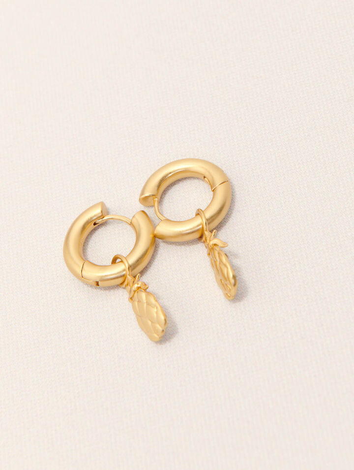 Aros mini piña de strass