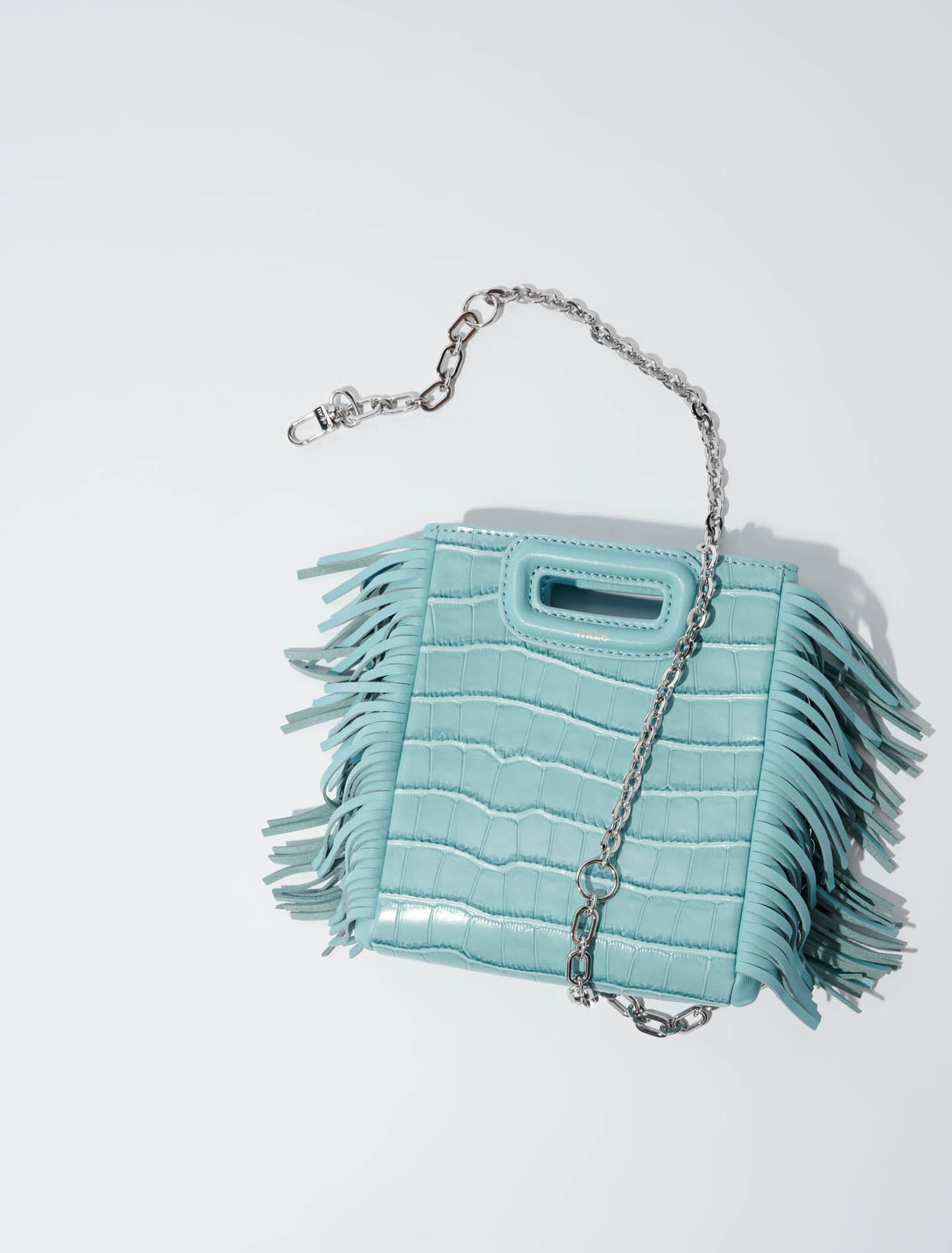 Bolso M Mini de piel de cocodrilo