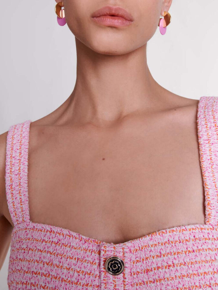 Crop top en tweed