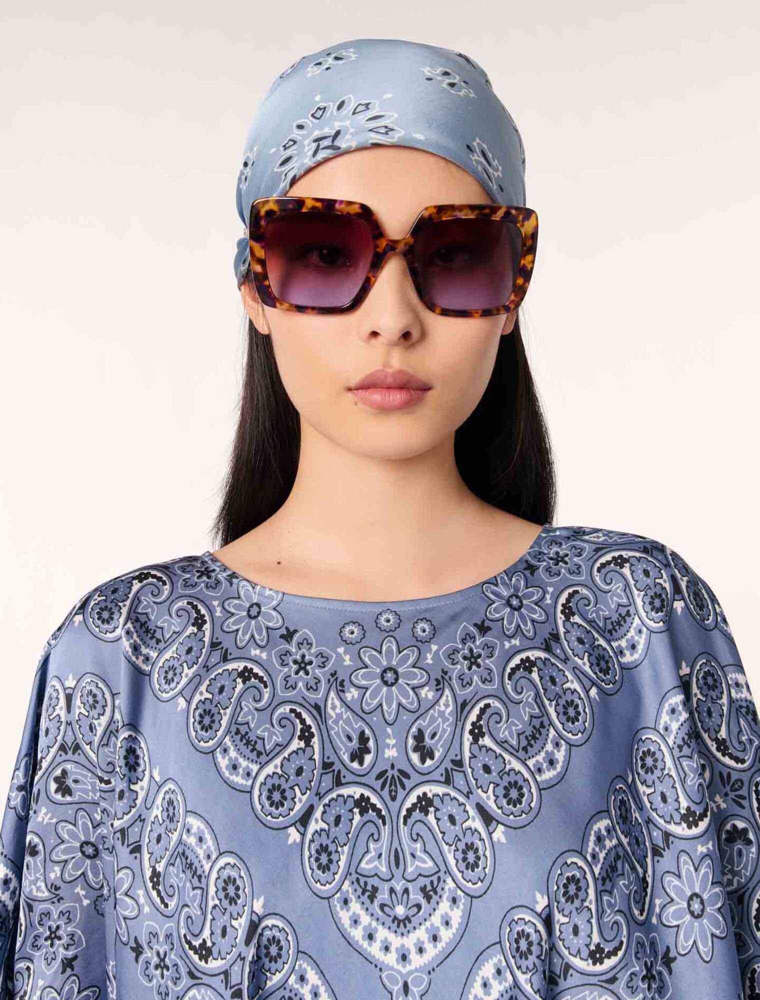 Top estampado fluido