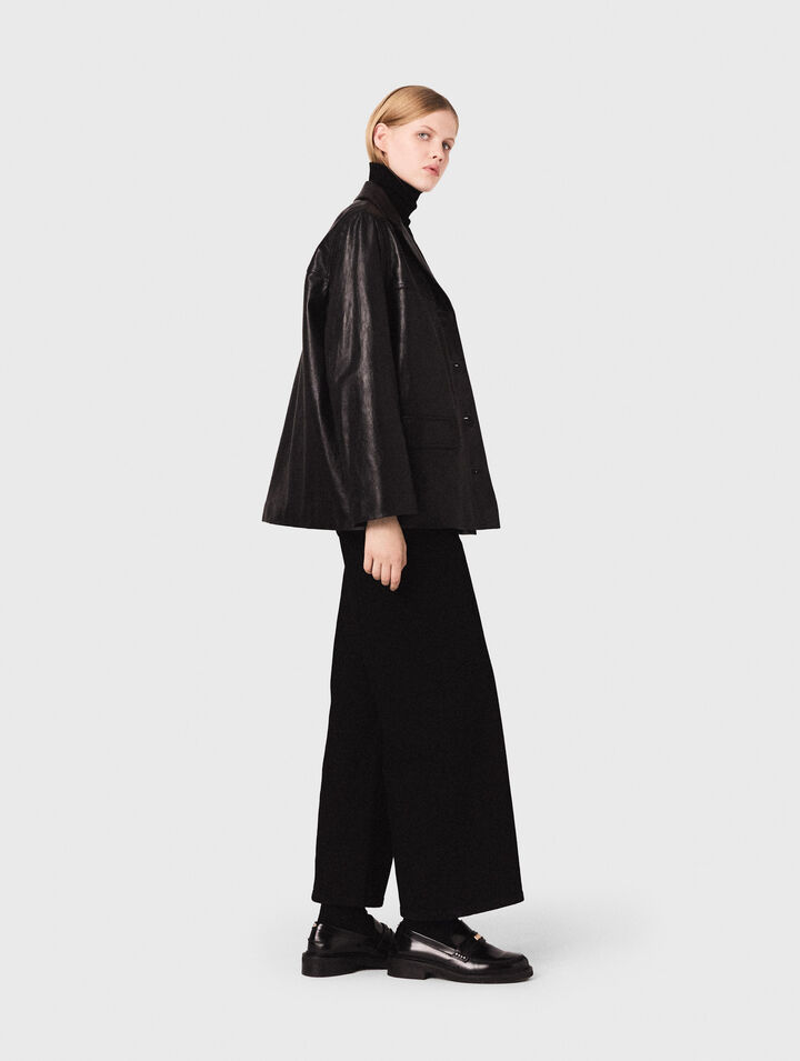 Chaqueta de piel acolchada