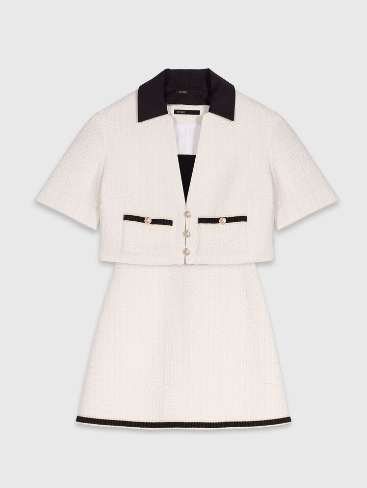 Vestido 2 en 1 de tweed