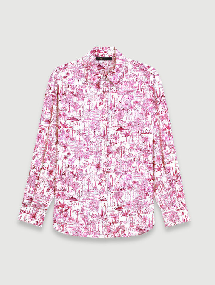 Camisa oversize estampada