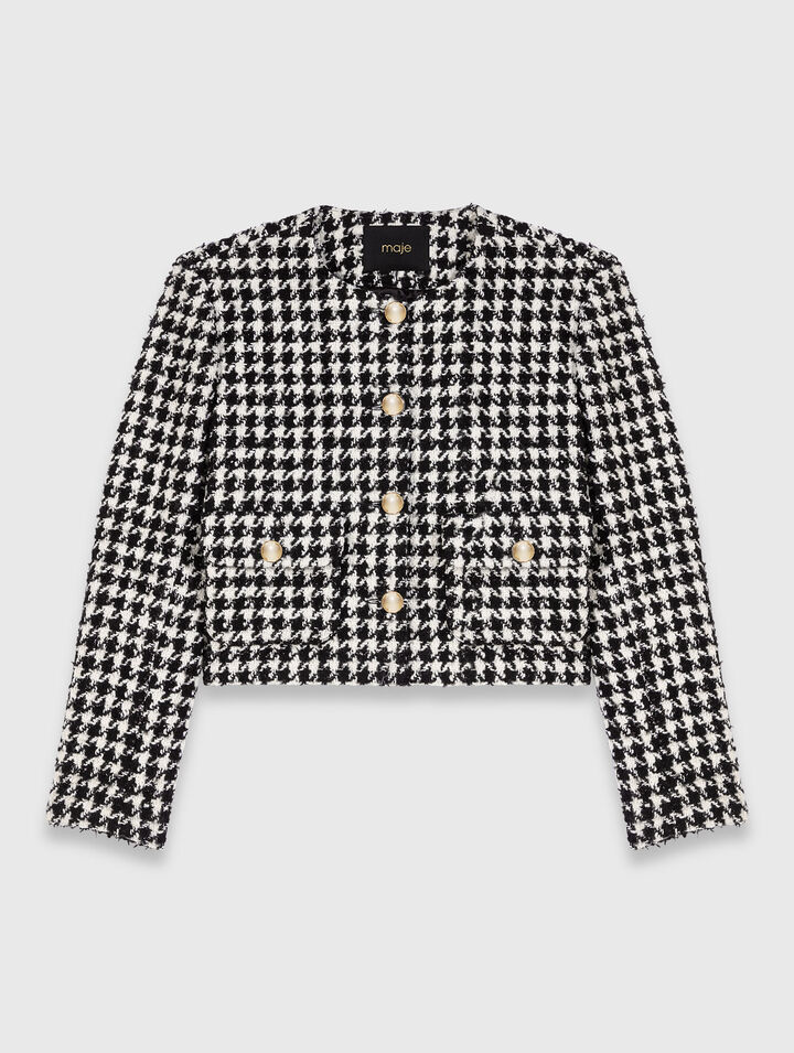 Chaqueta corta de tweed