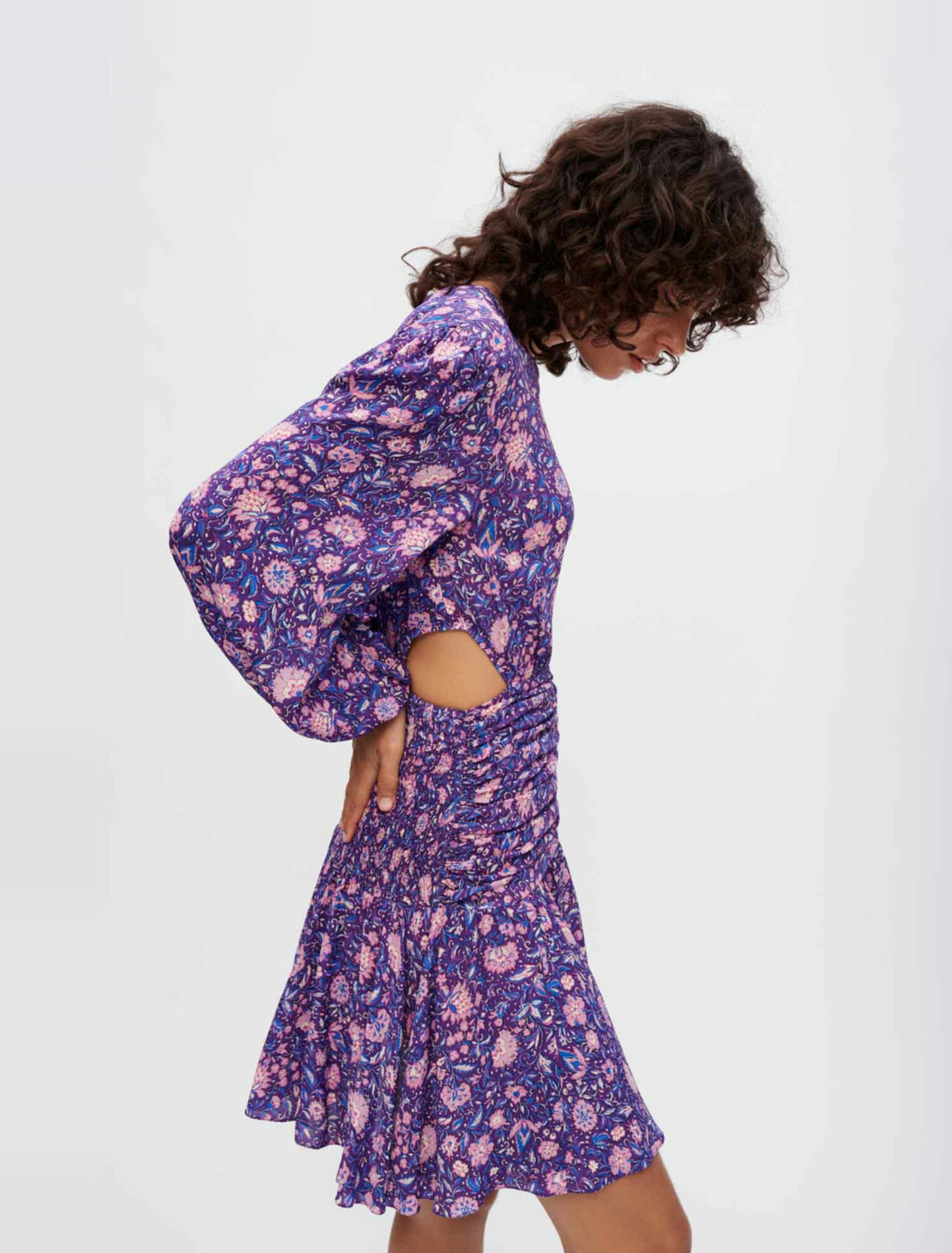 Vestido de viscosa estampado Dahlia