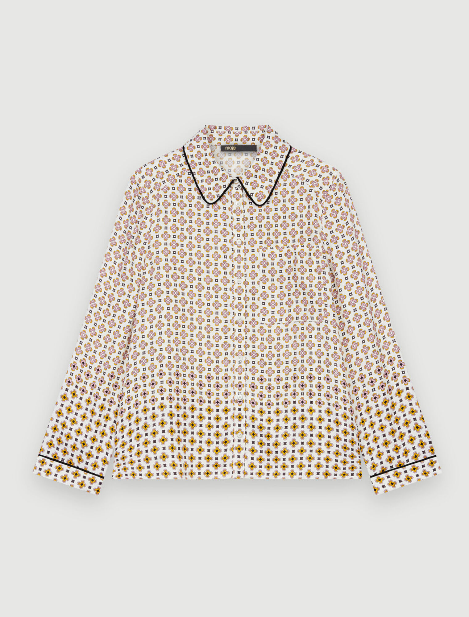 Camisa estampada de viscosa