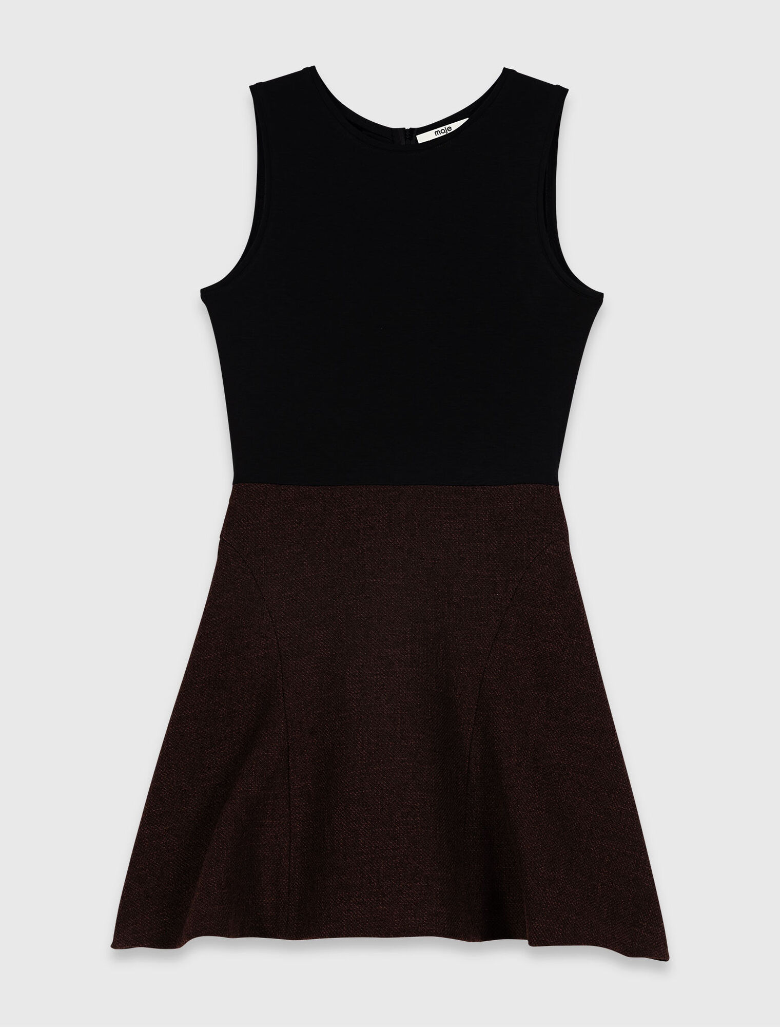 Vestido capa 2 en 1 de tweed