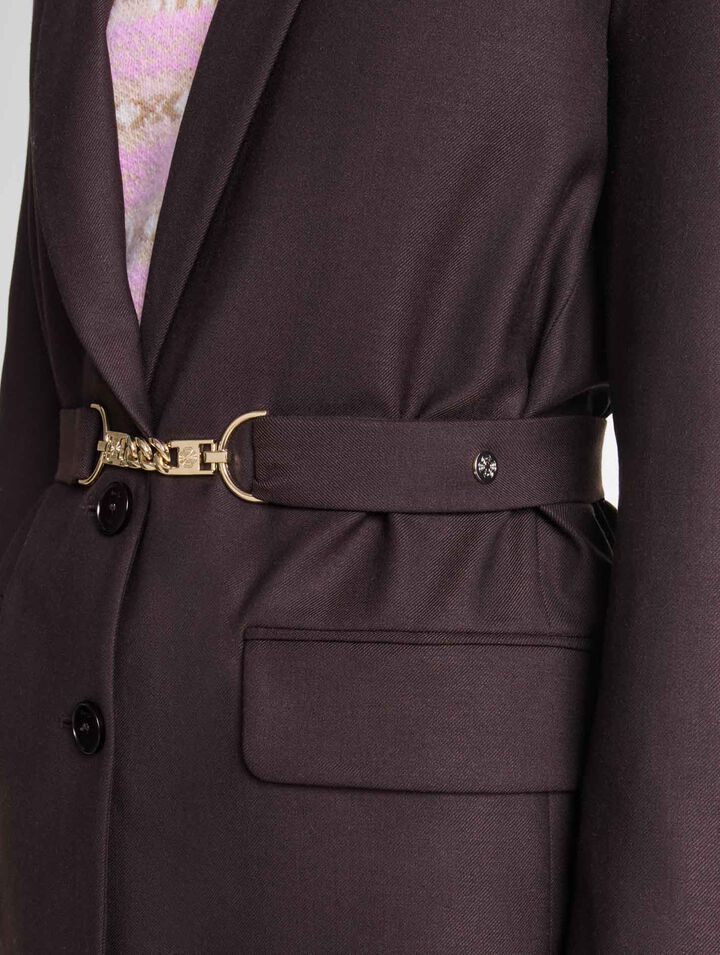 Chaqueta sastre con cinturón