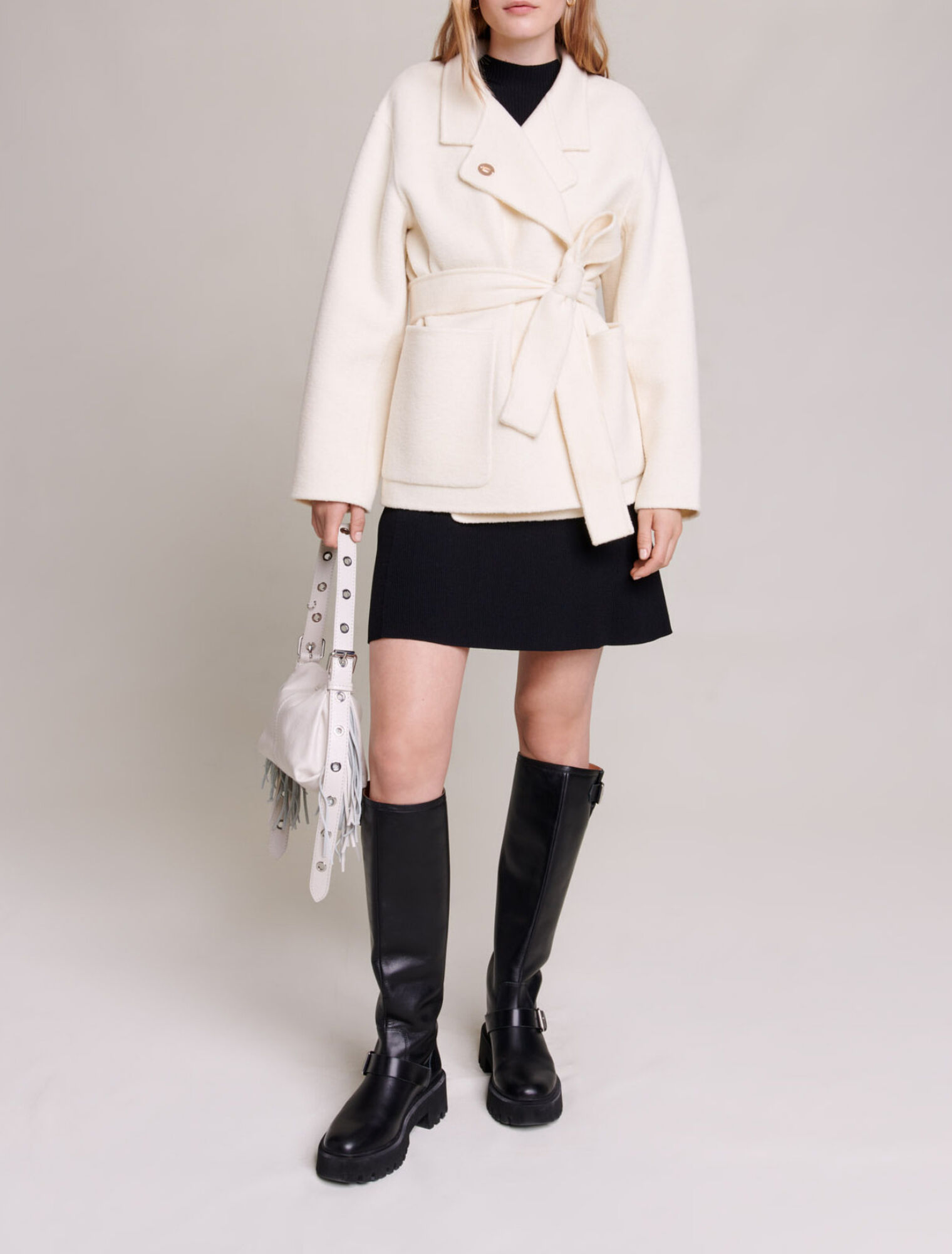 Chaqueta de lana estructurada