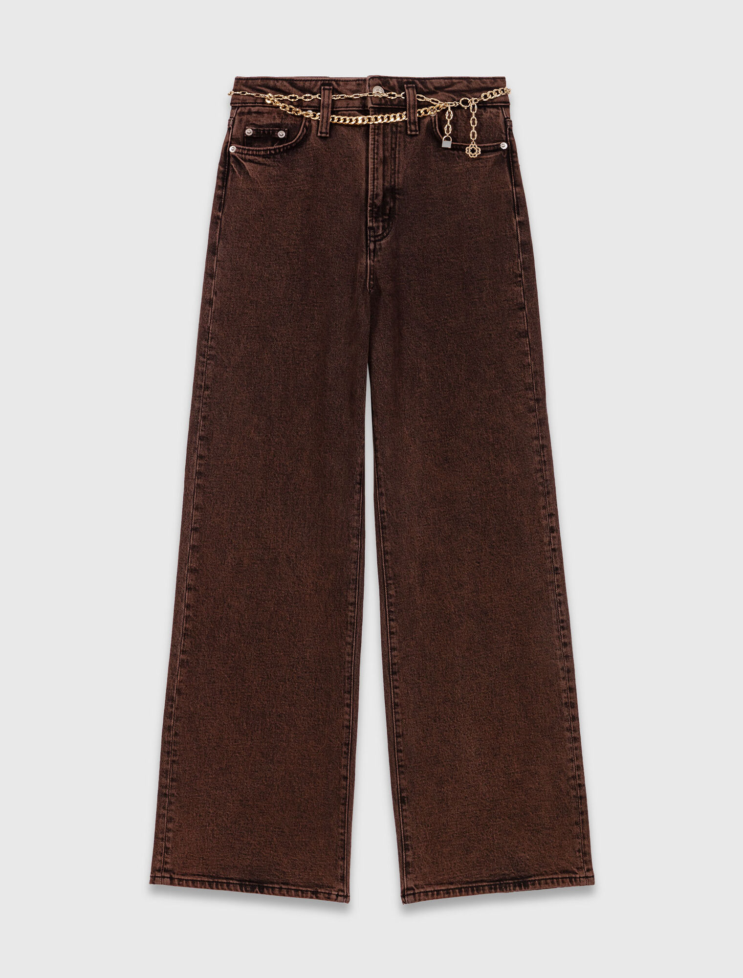 Vaquero bootcut con cadena