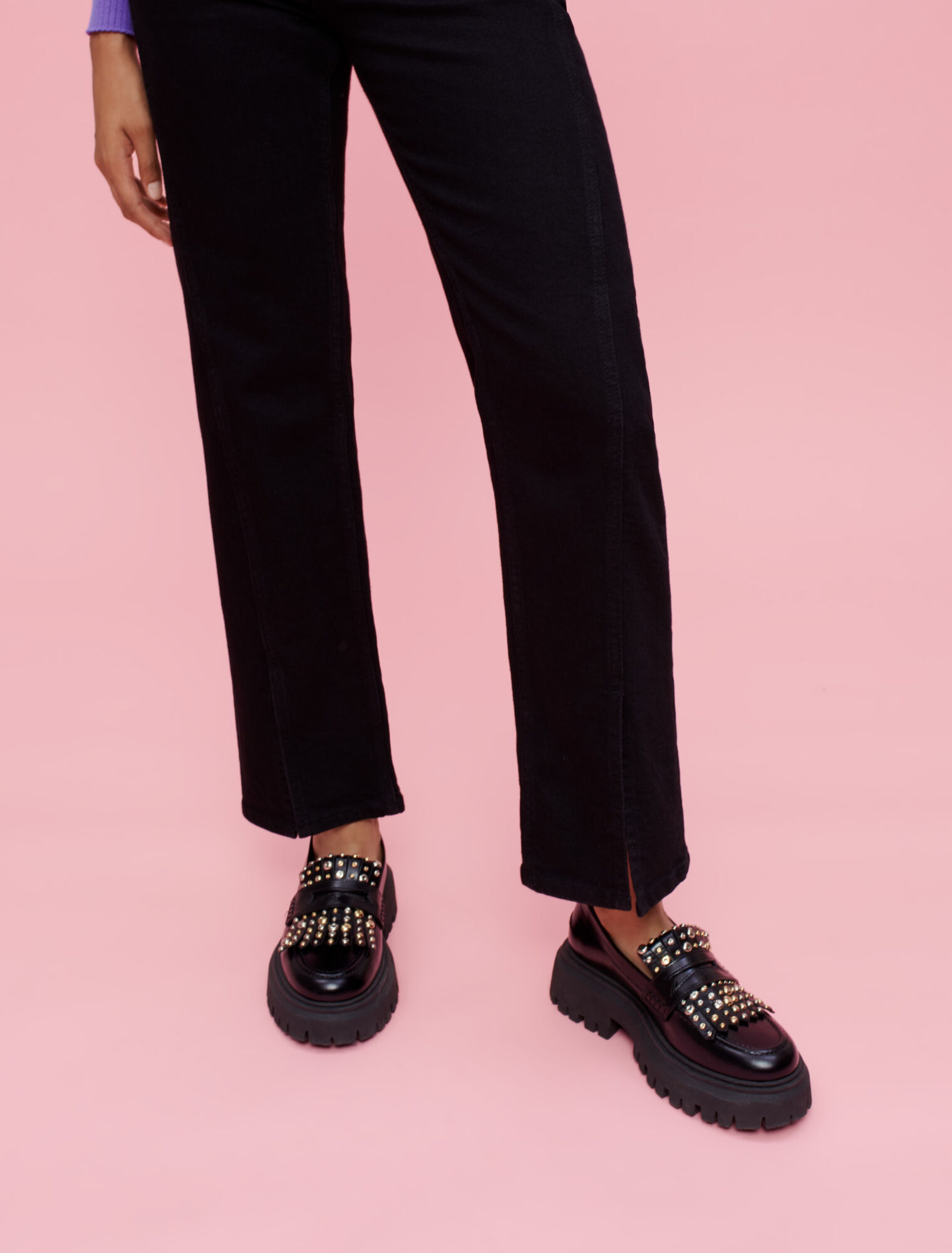 Vaqueros con abertura delantera