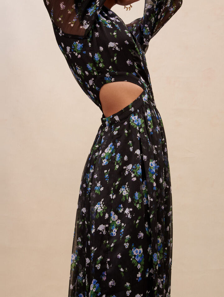 Vestido largo calado