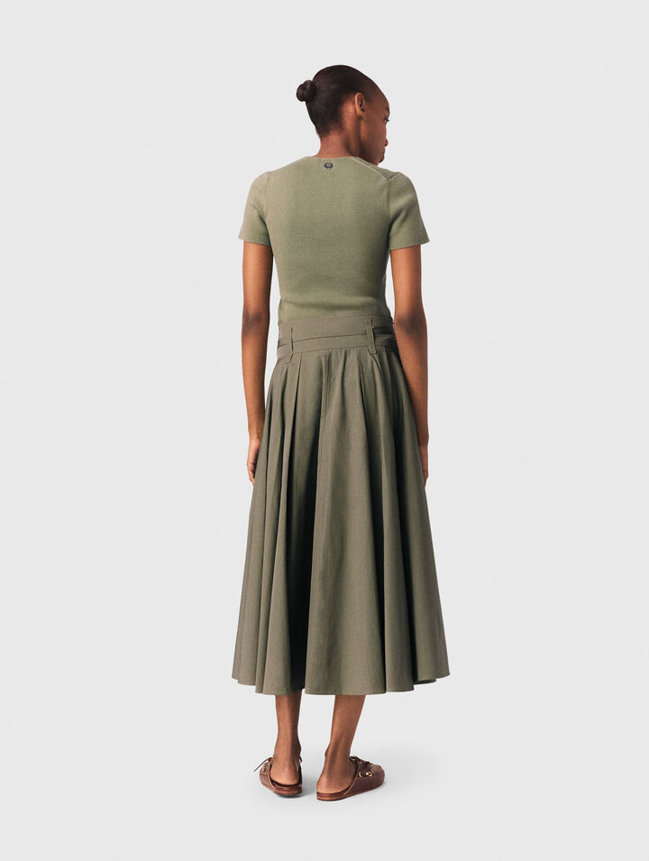 Jersey de canal&eacute; escote cuadrado