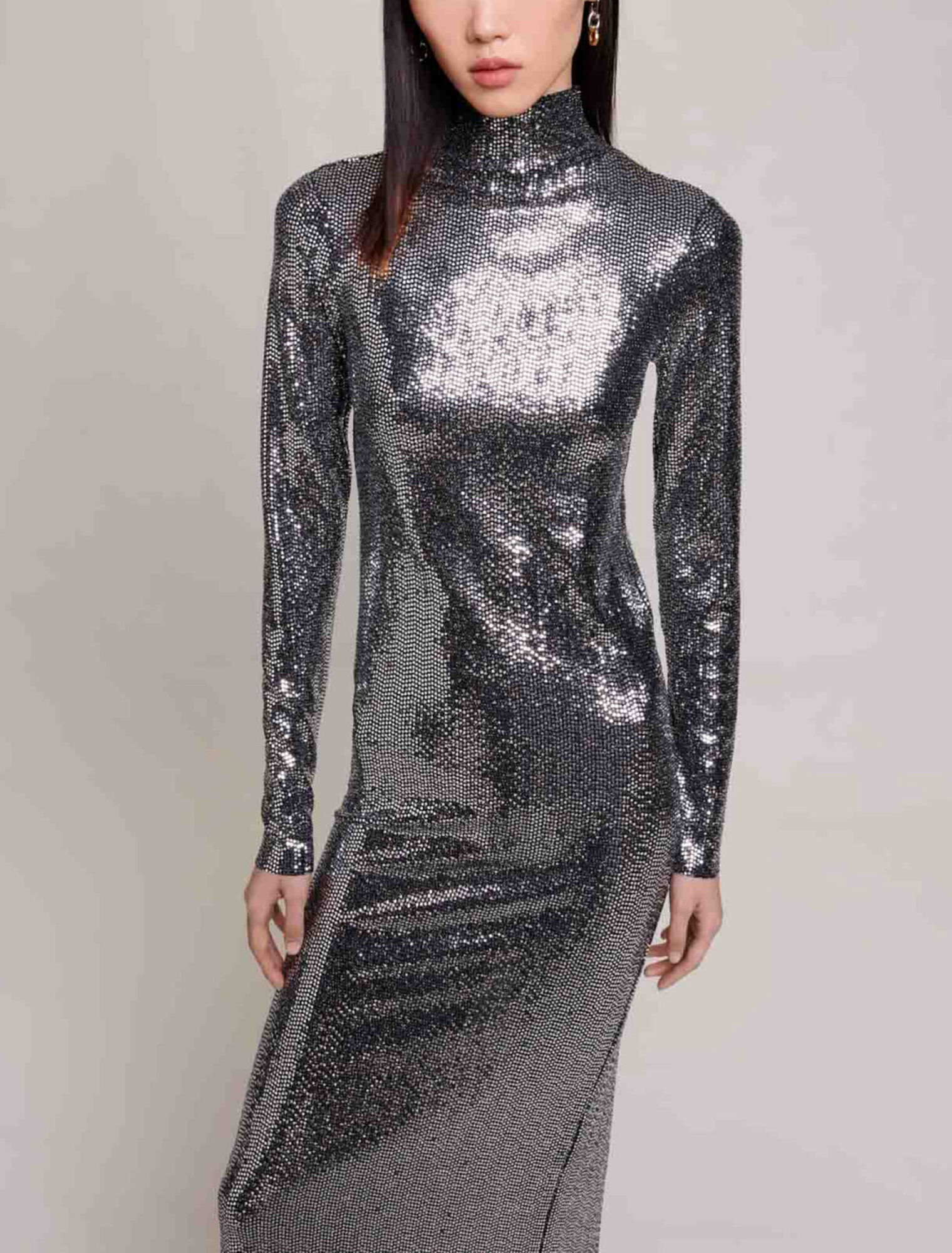 Vestido largo brillante