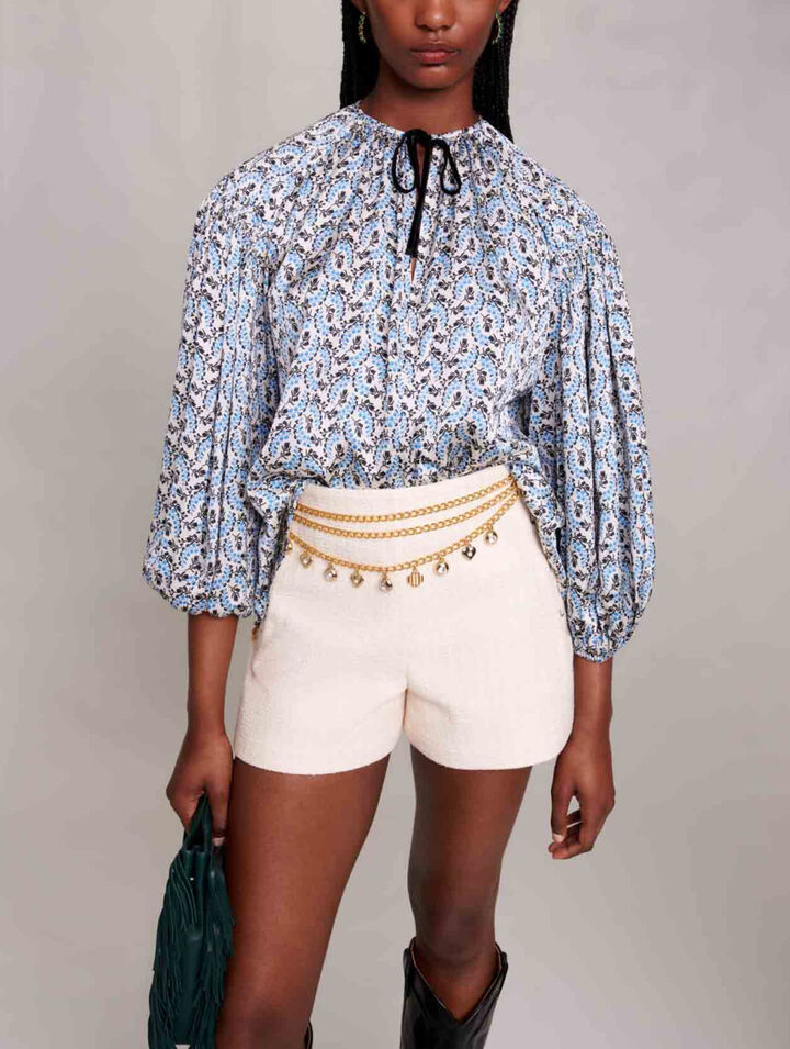 Blusa ancha satinada