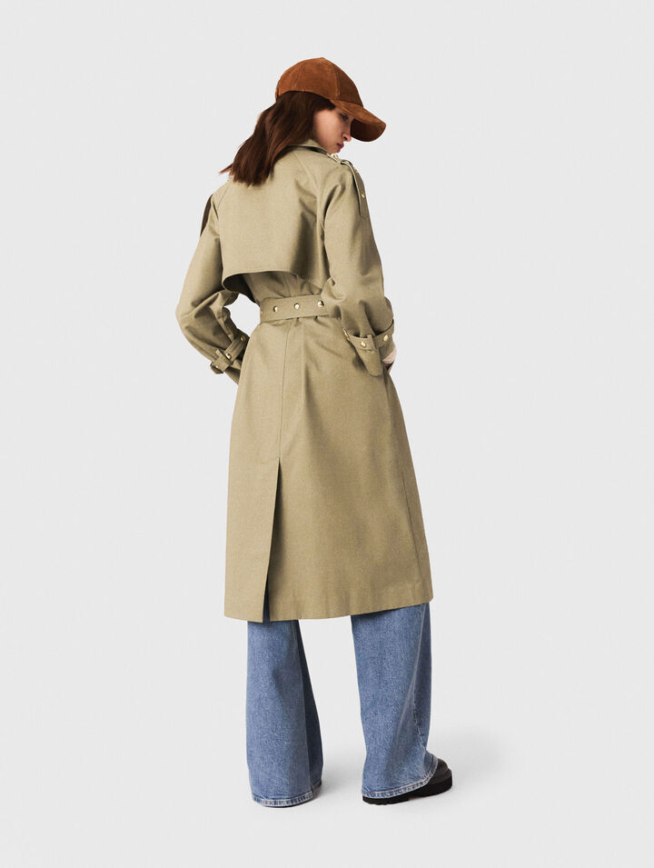 Trench clavos y cuello desmontable