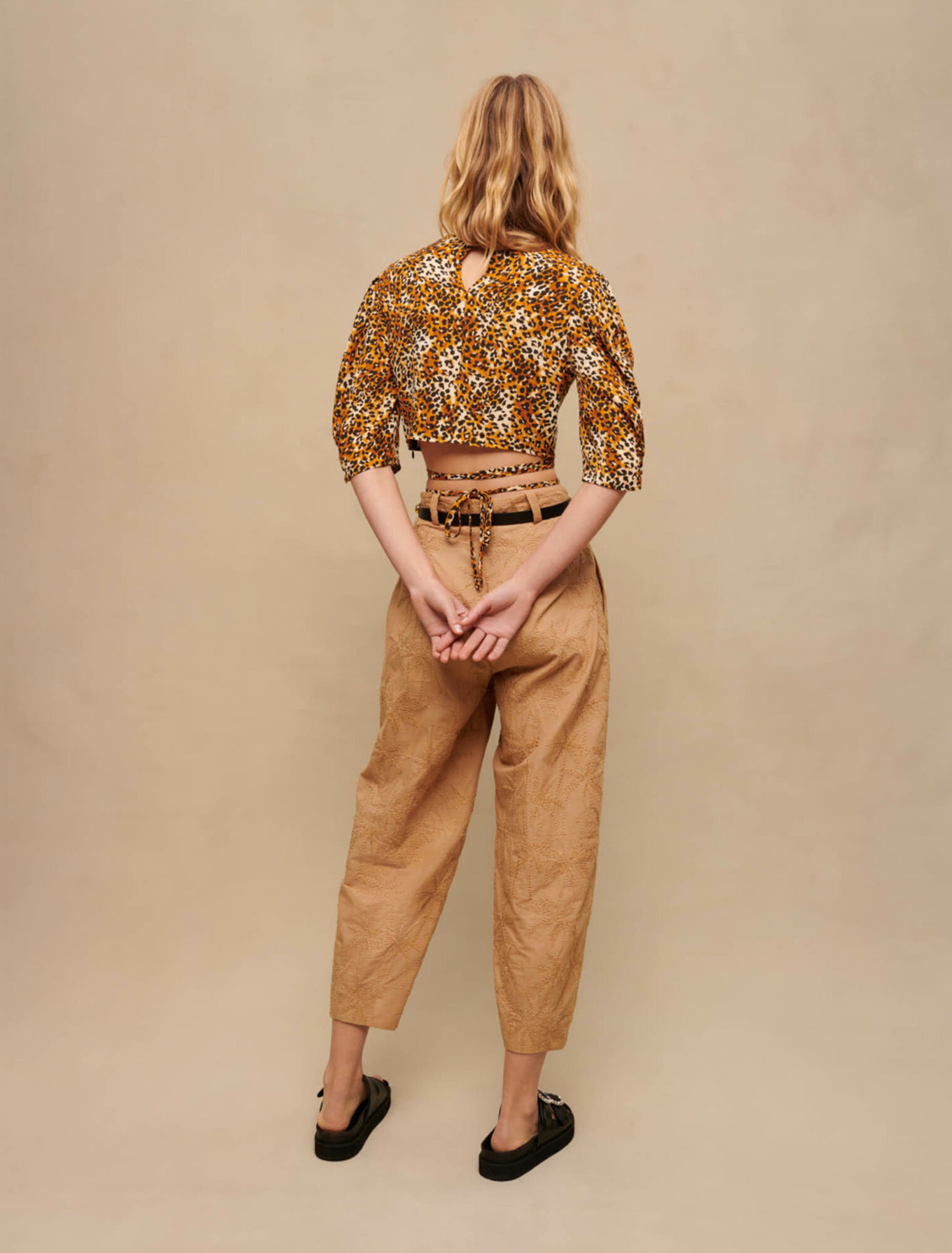 Top estampado de leopardo