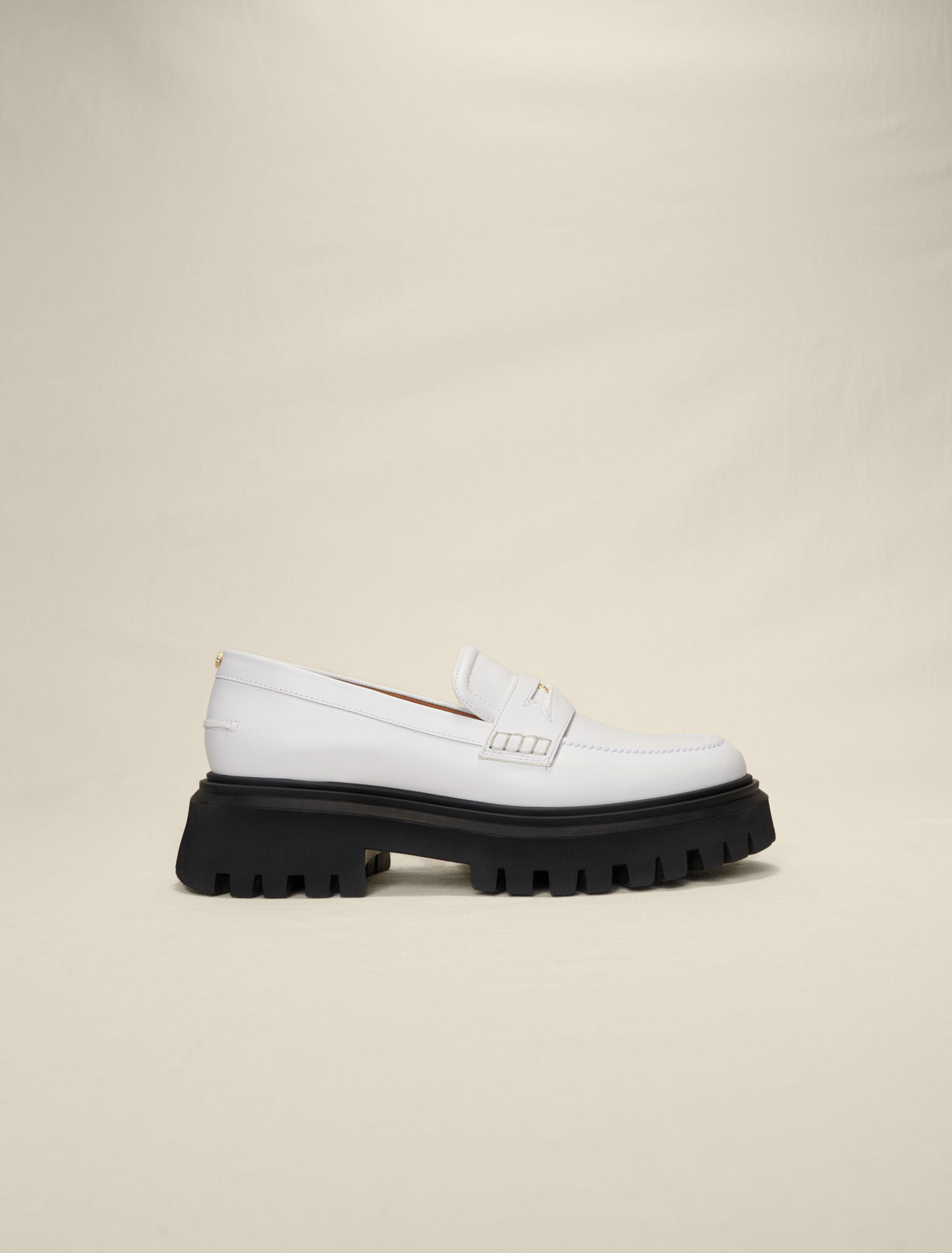 Mocasines de plataforma de piel