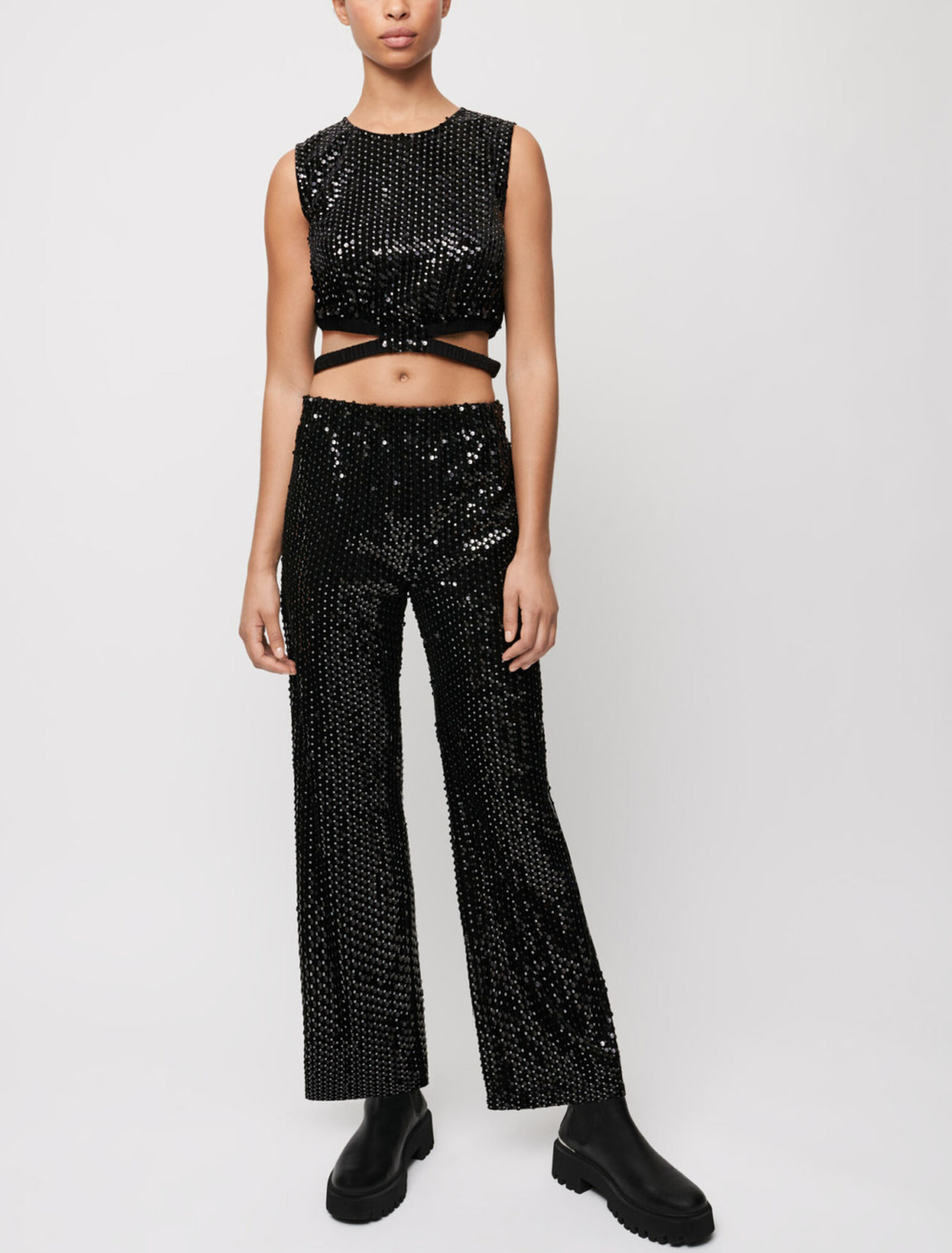 Pantalones de pierna ancha