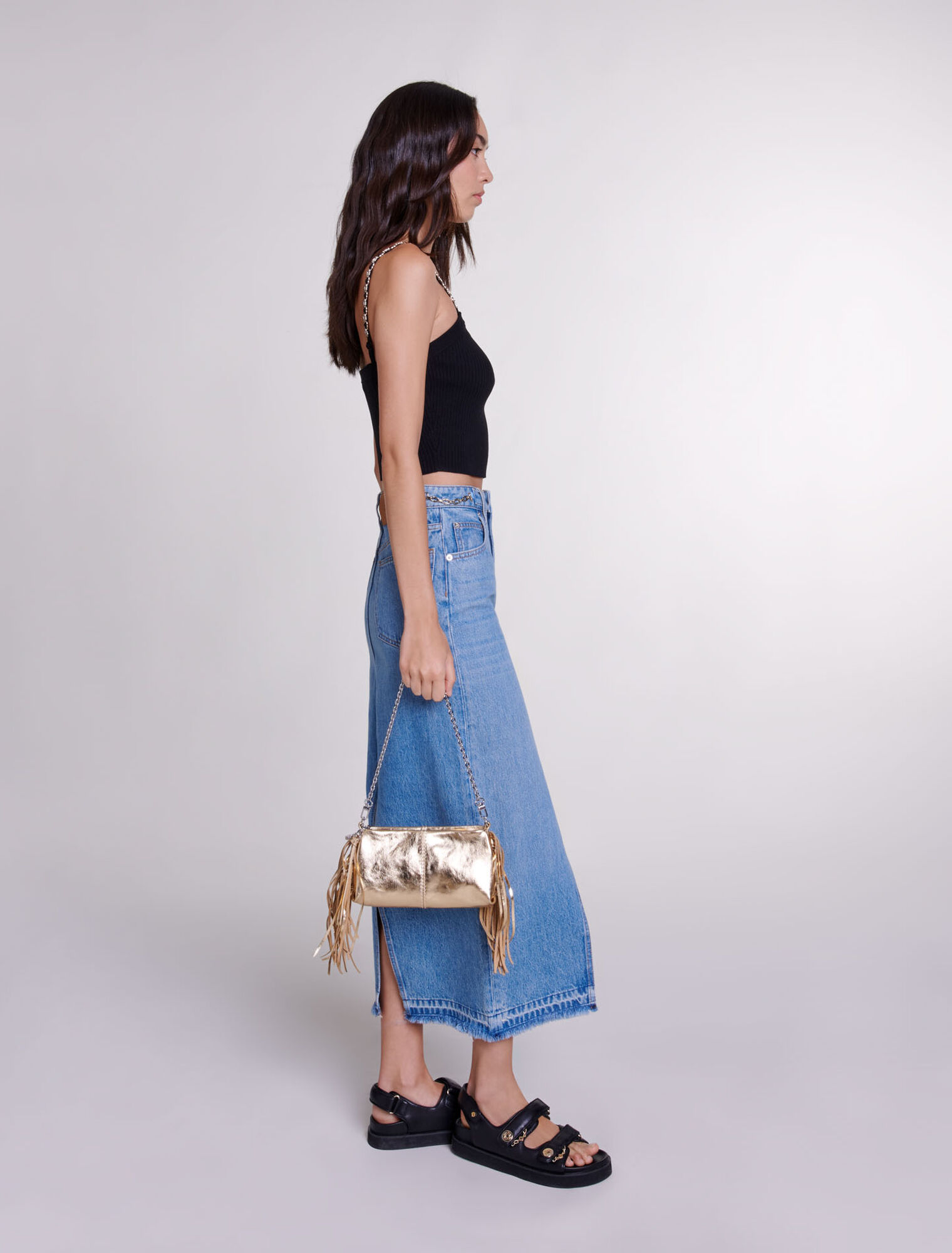 Top corto con tirantes desmontables