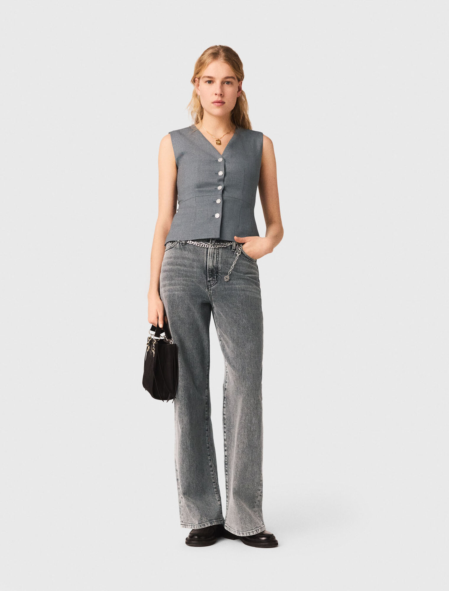 Chaleco de sastre con botones joya