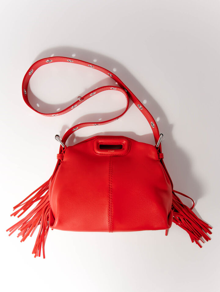 Bolso Miss M mini de cuero liso