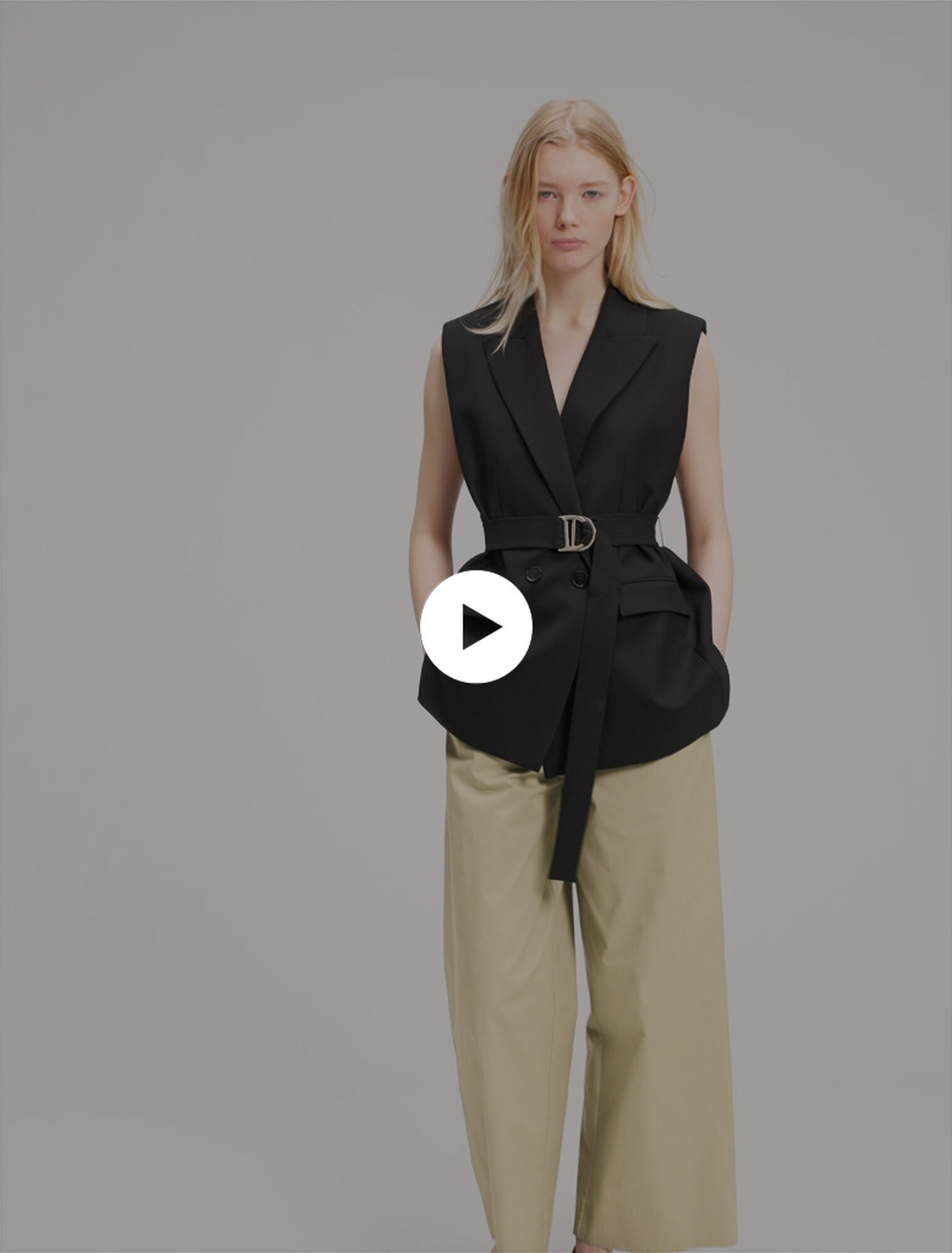 Chaqueta de traje sin mangas 