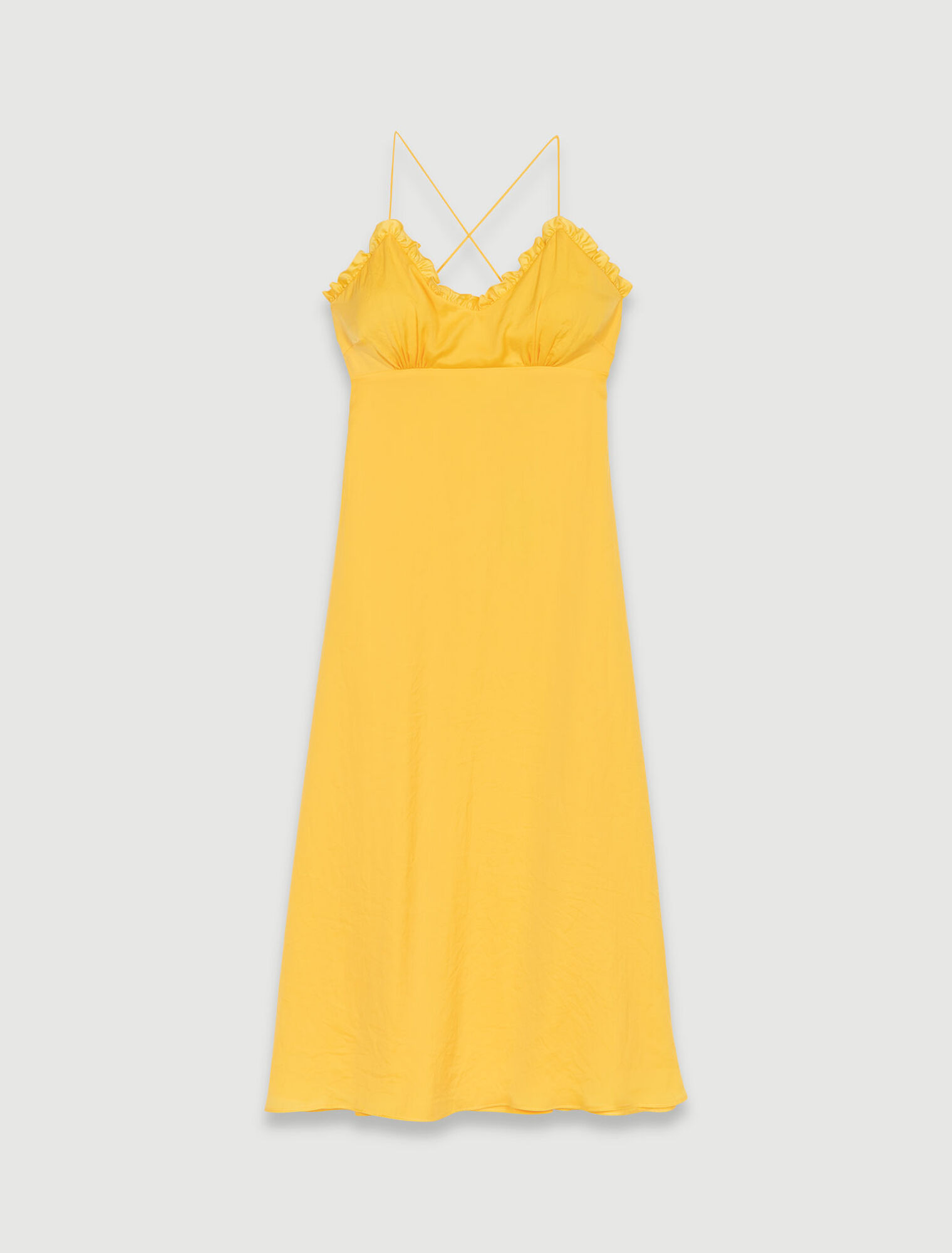 Vestido largo sin tirantes
