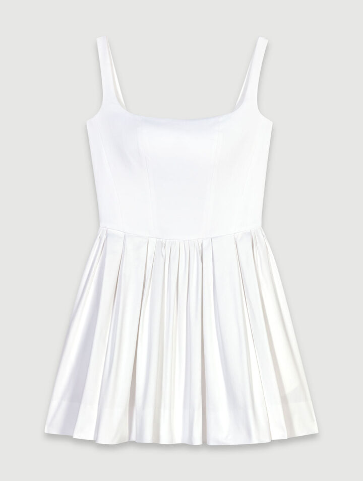 Vestido corto de algodón 