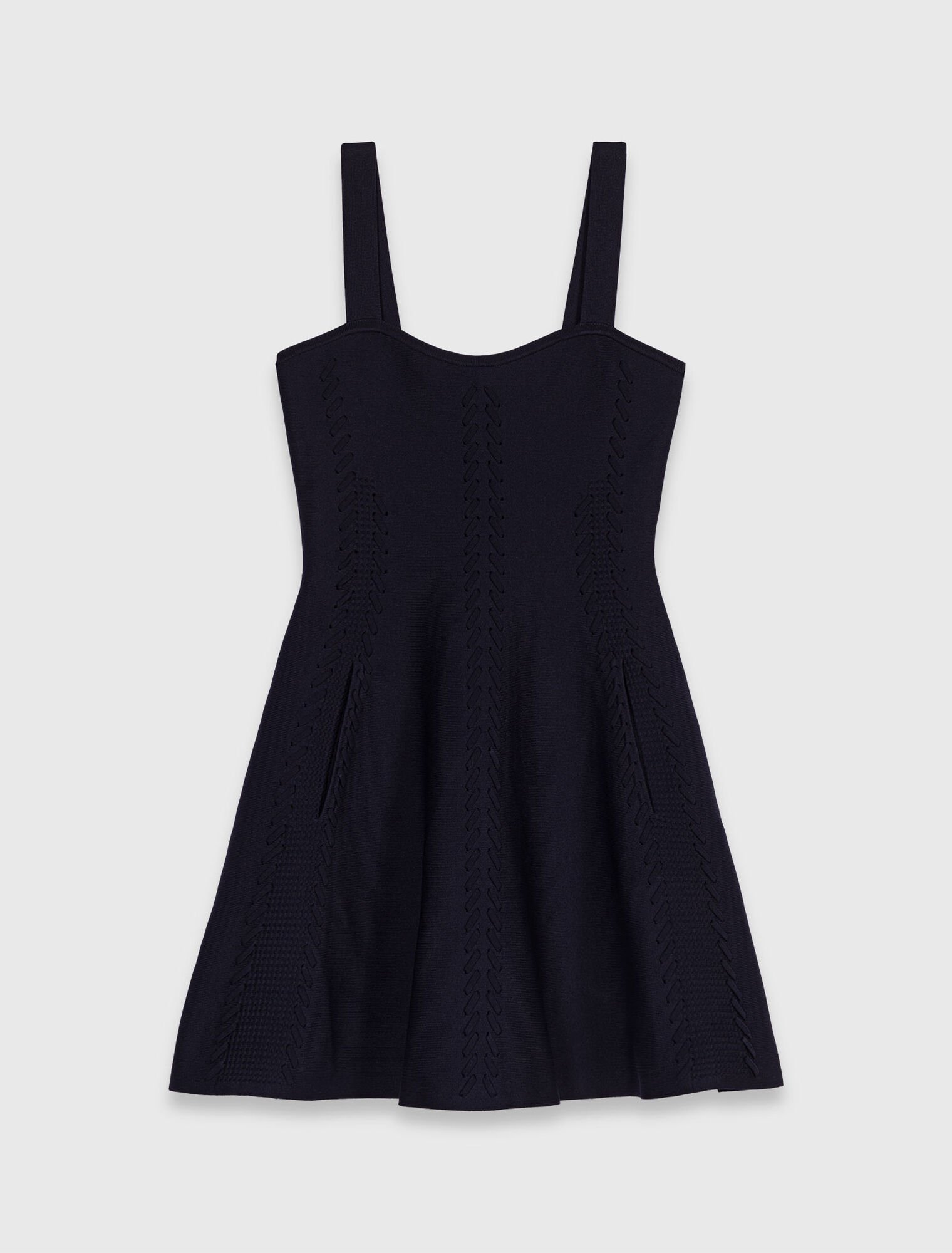 Vestido babydoll corto de punto 
