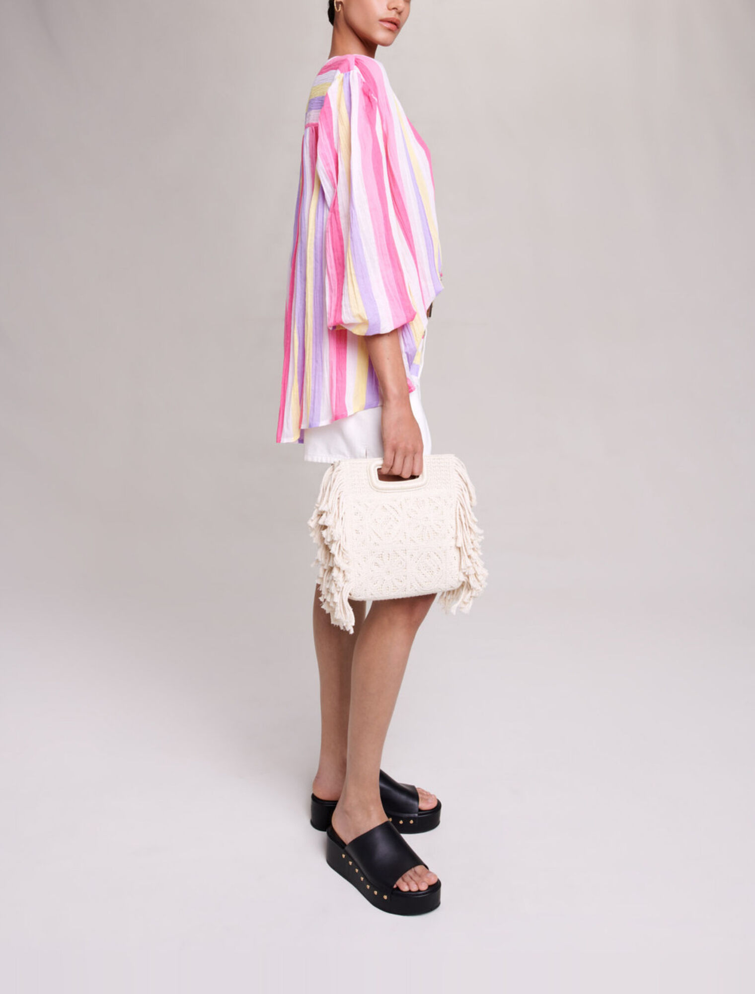 Blusa de rayas oversize