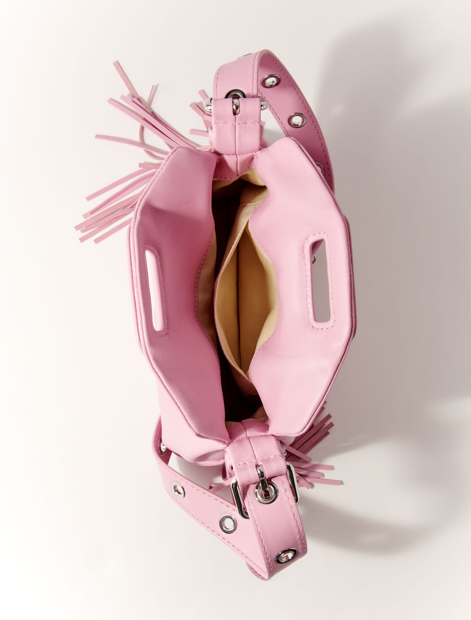 Bolso Miss M mini de cuero liso