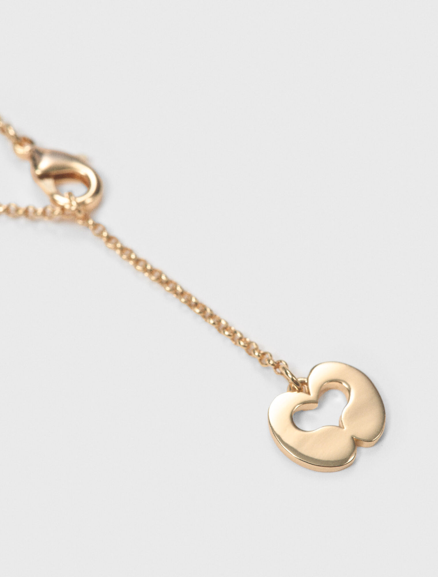 Collar doble con charms de strass