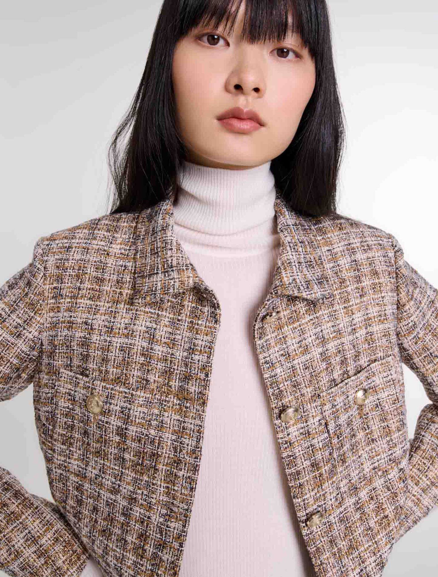 Chaqueta corta de tweed