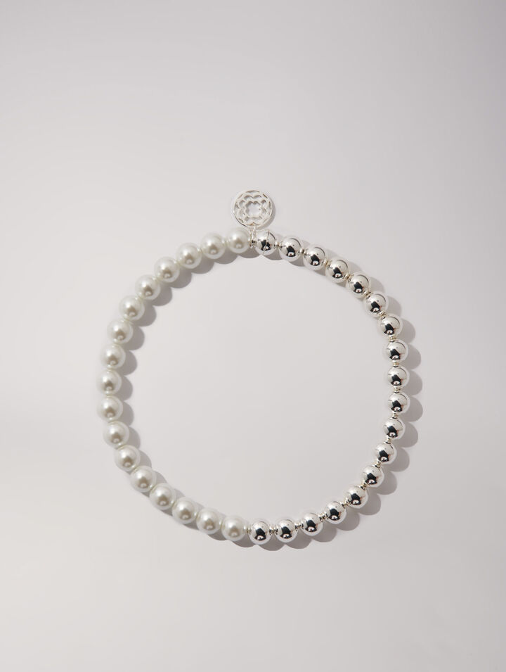 Collar choker de cuentas mixtas