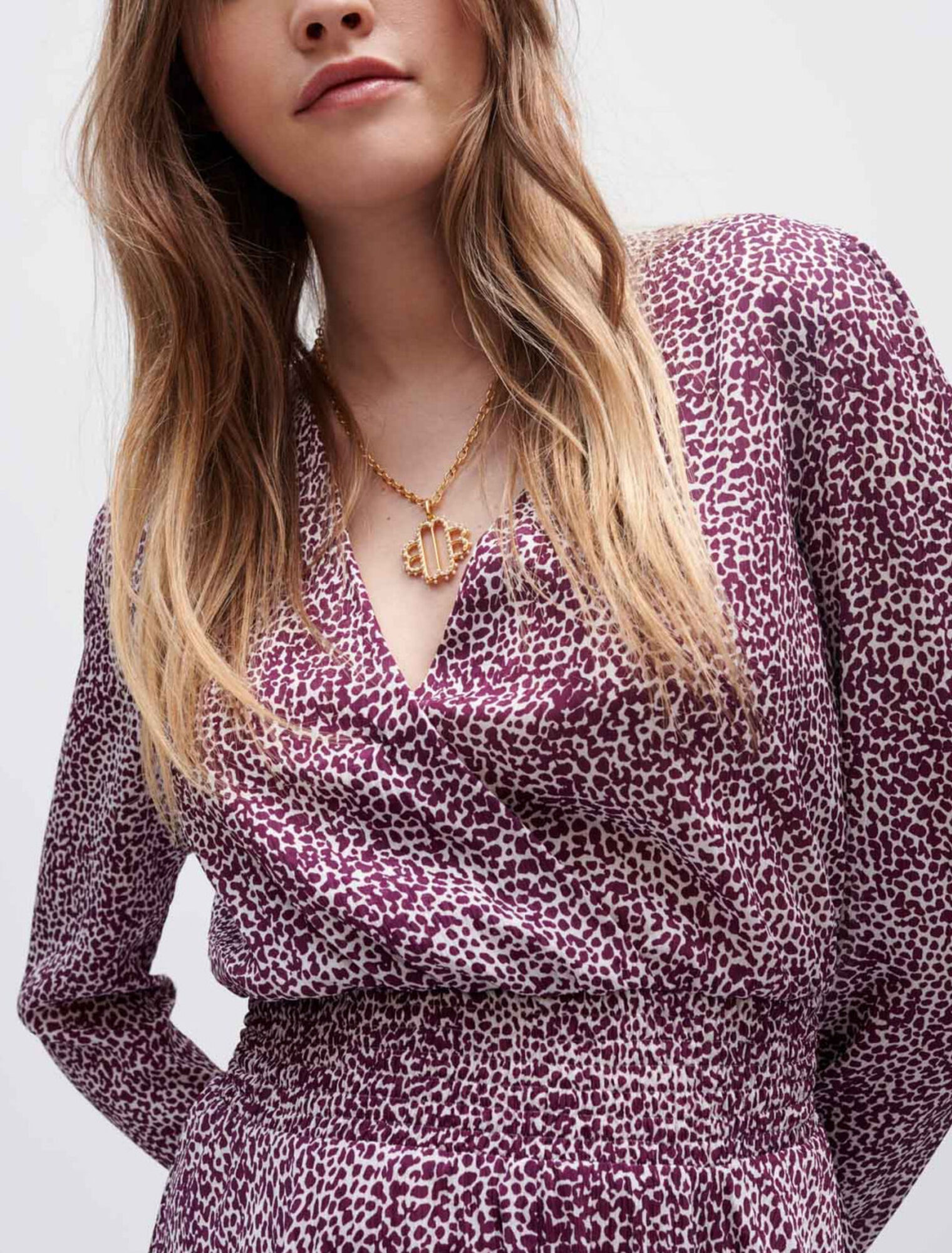 Vestido asimétrico leopardo