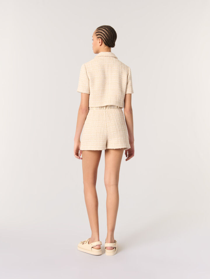 Chaqueta corta de tweed