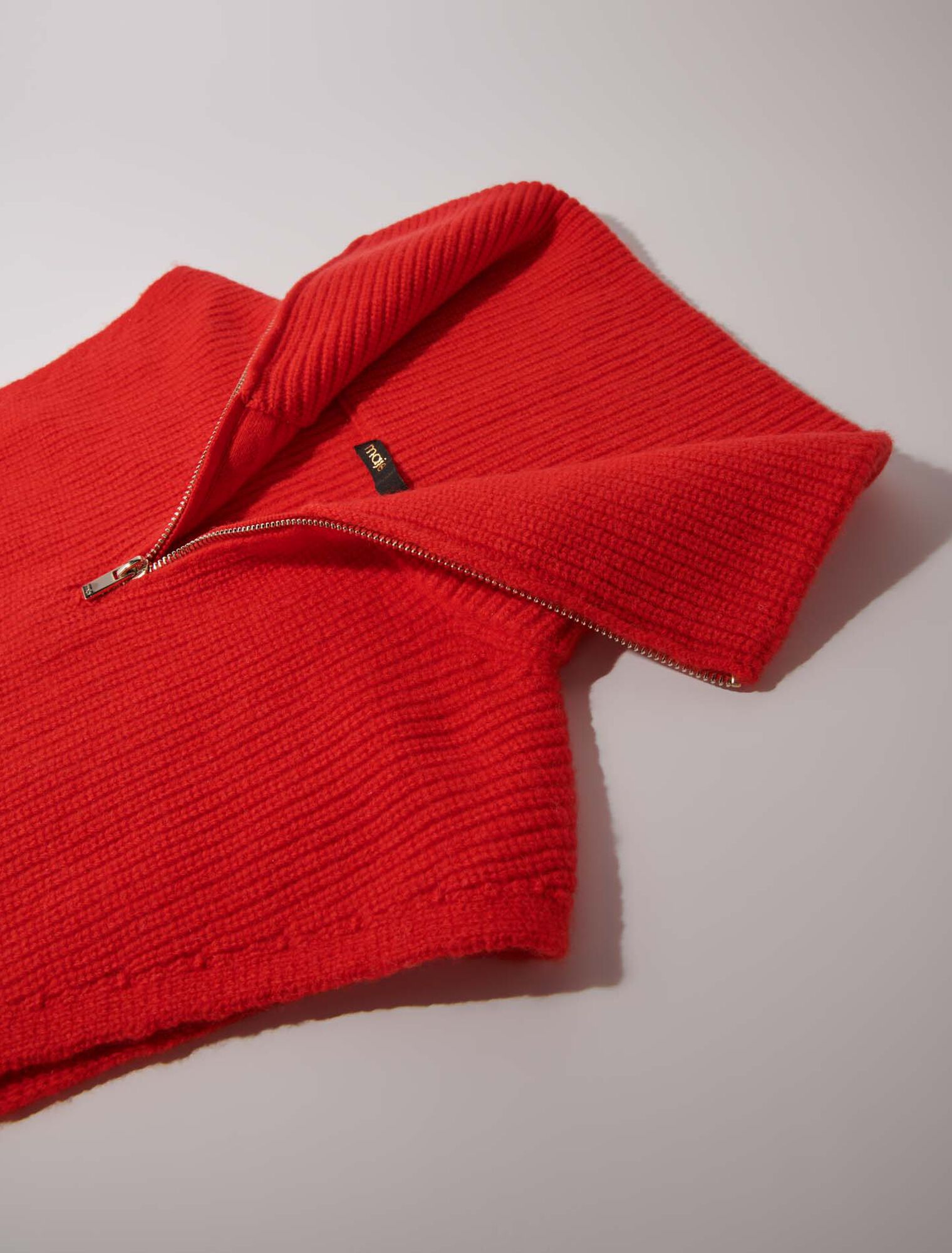 Cuello con cremallera de  cachemira