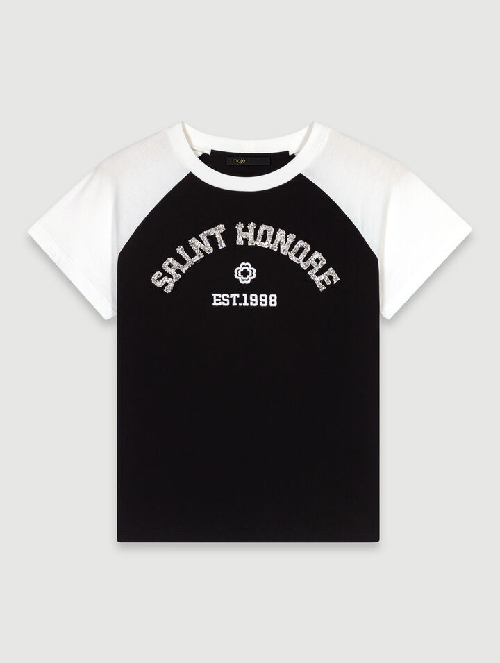 Camiseta «Saint Honoré» con strass