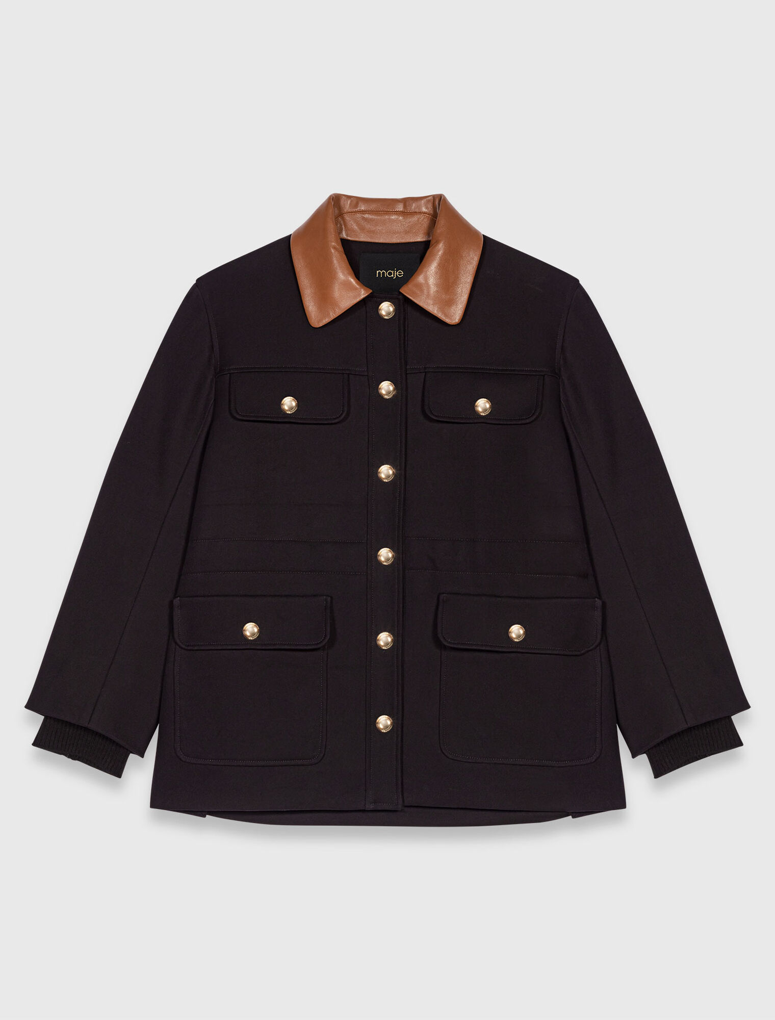 Parka cuello piel desmontable