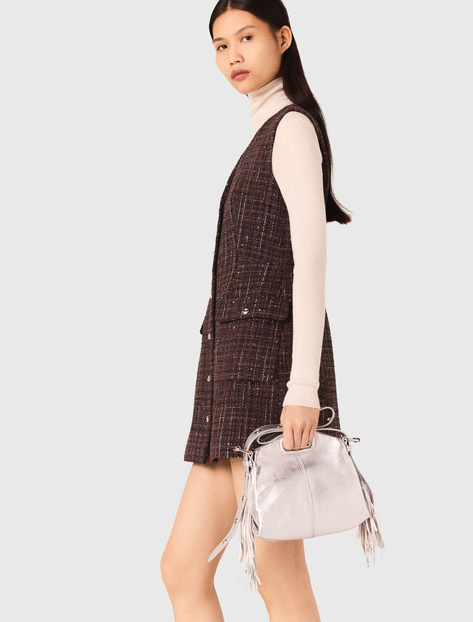 Vestido corto de tweed