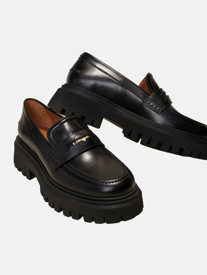 Mocasín de cuero
