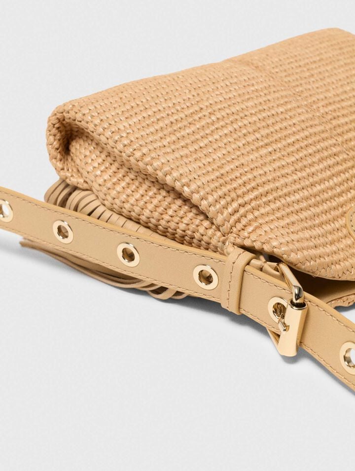 Bolso Miss M mini efecto rafia